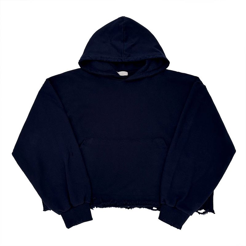 Sike Damage Crop Hoodie
