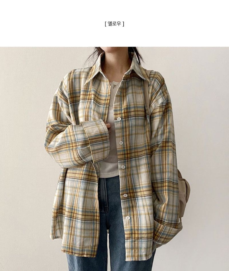 Lue Loose Fit Checkered Shirt