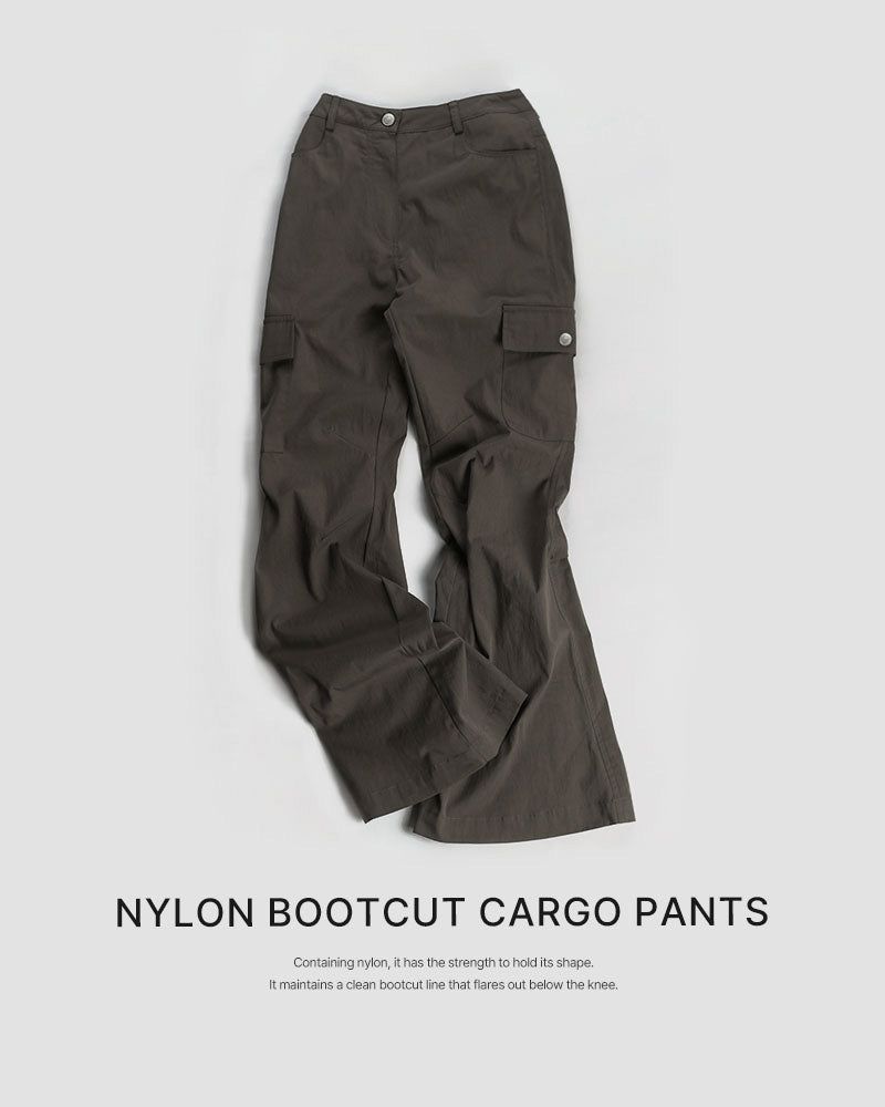 [ORIGINAL] Kanto Nylon Bootcut Cargo Pants