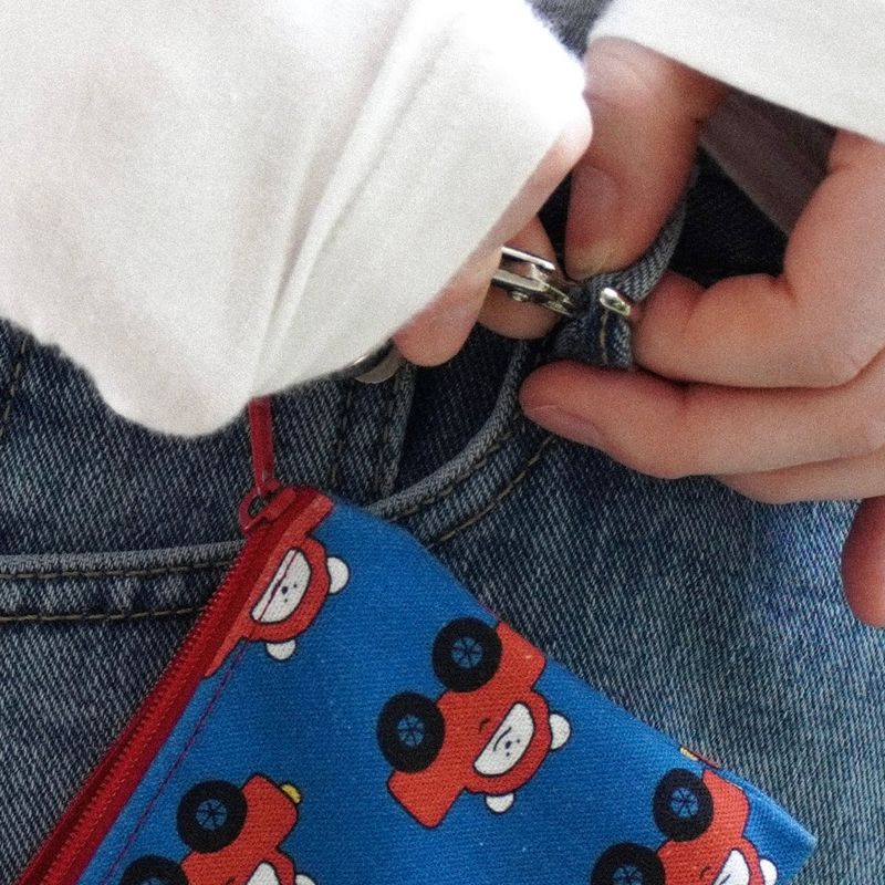 Find Me pattern keyring pouch(mini)