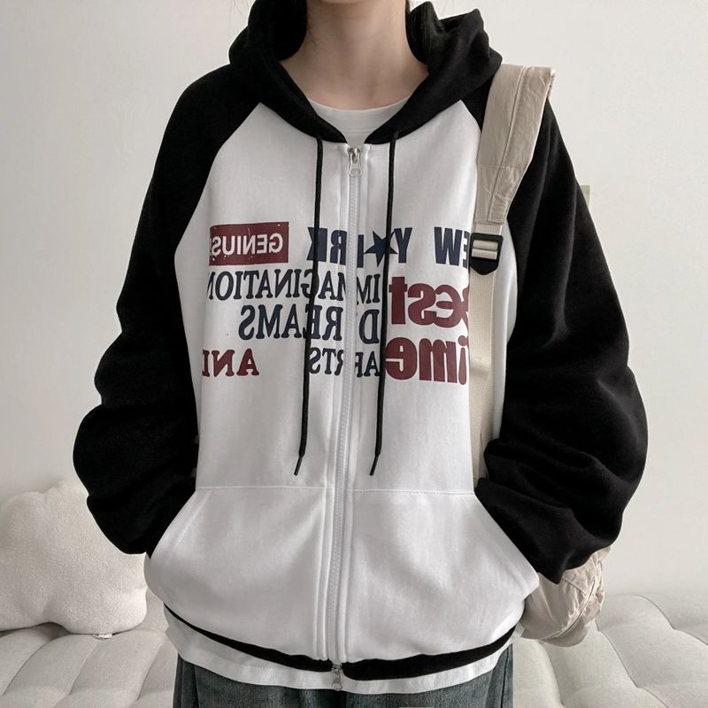 Riva Raglan Hoodie Zip-up (4 colors) H&L