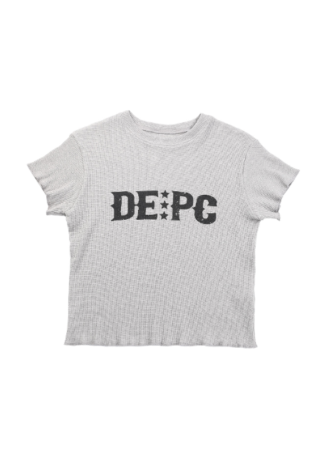 WAFFLE T-SHIRT - GRAY