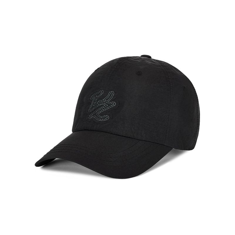 Flow VZ Nylon Stitch Patch Ball Cap Black