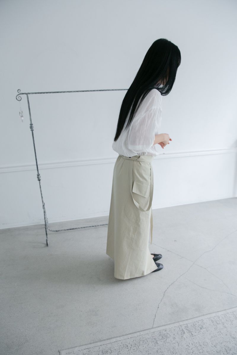 cotton suspender wrap skirt(3colors)
