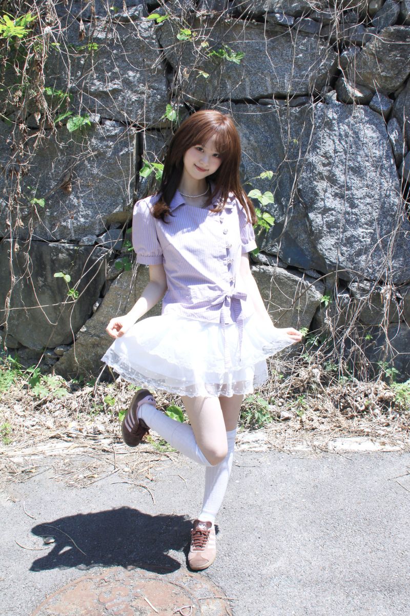 DOT FRILL CANG CANG MINI SKIRT (2COLOR)