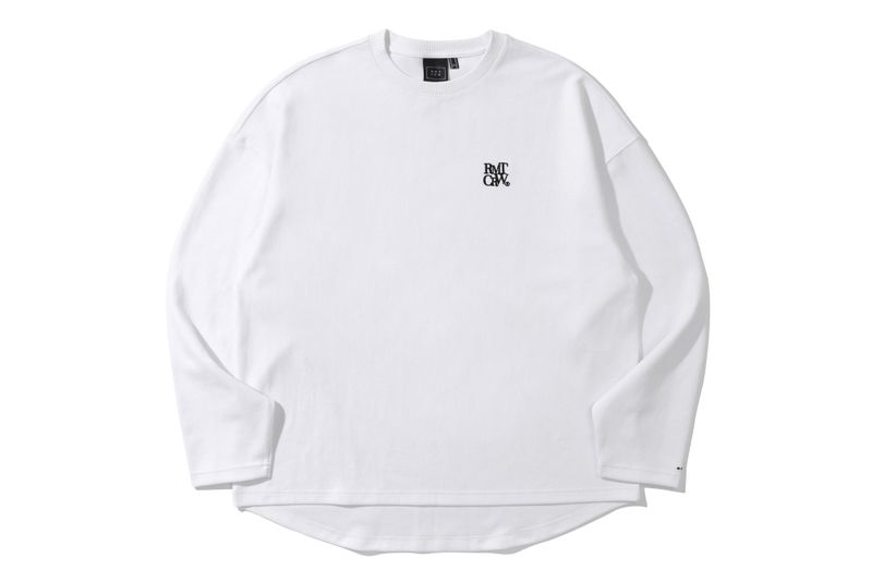 RECENT LOGO LONG SLEEVE_WHITE