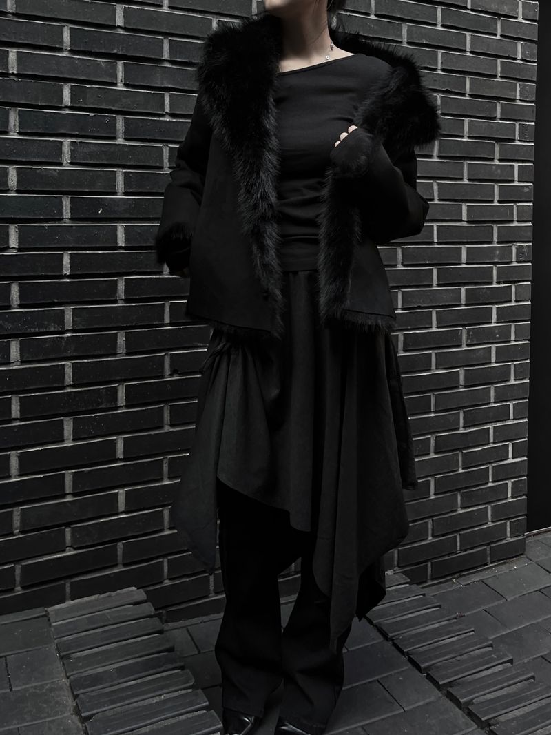 reversible fur mustang jacket (2color)