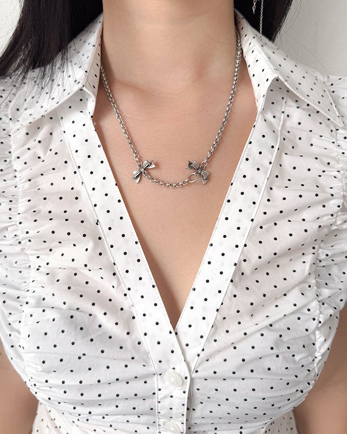 POKKI（ポッキ）の「[MADE] TWIN RIBBON NECKLACE（Accessories）」