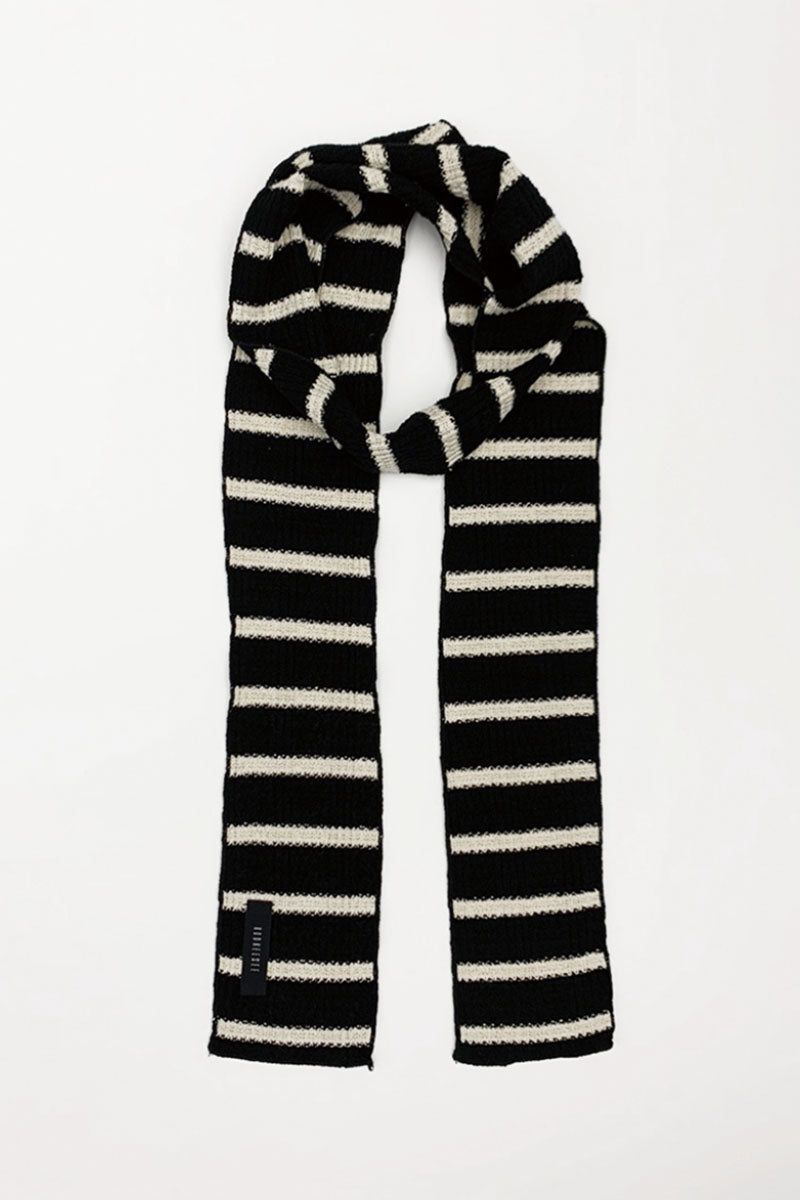 Stripe Winter Muffler (Black)