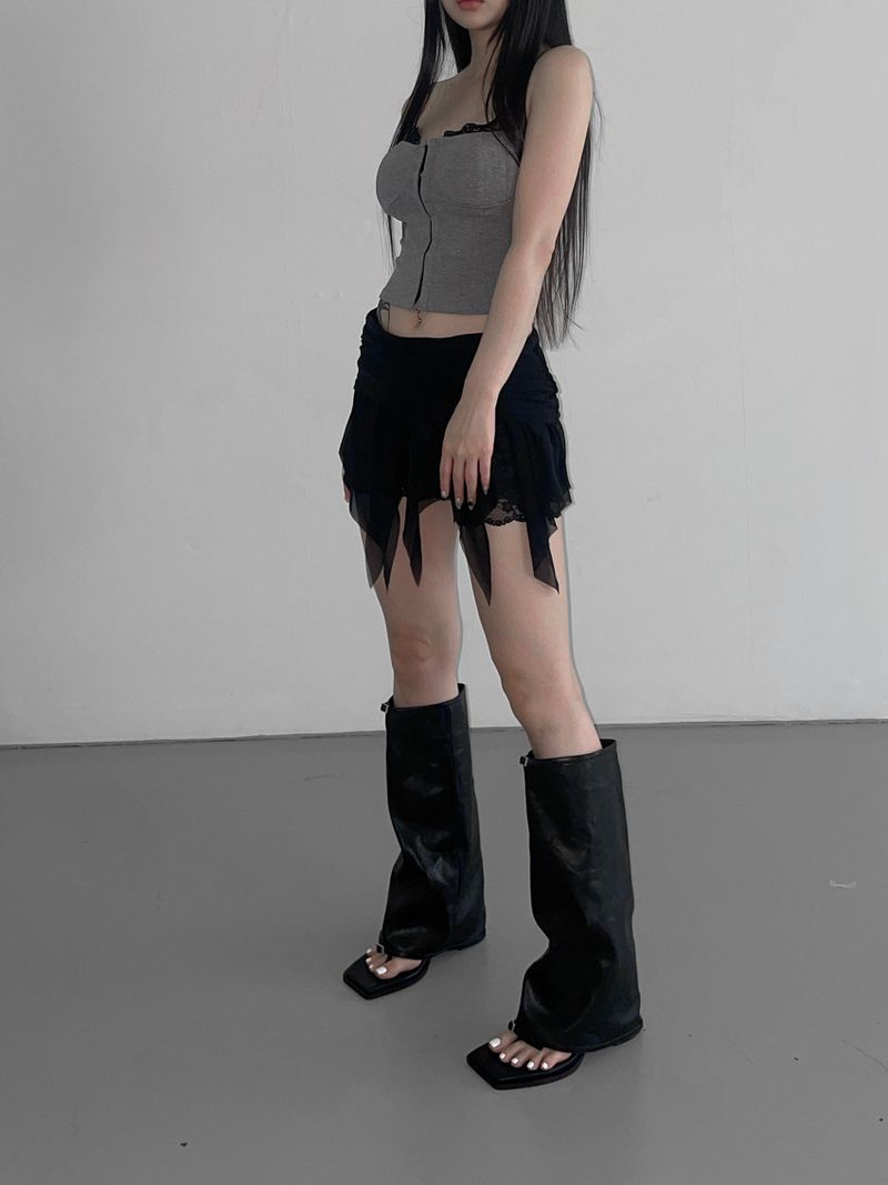 flip mesh layered sk(3 color)