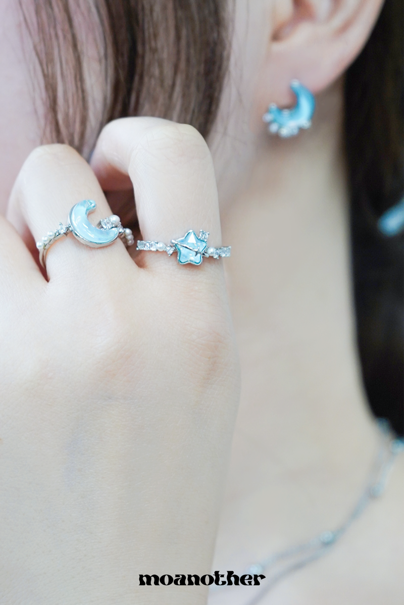 moanother（モノアザー）の「Blueming Star Moon Ring（Accessories）」