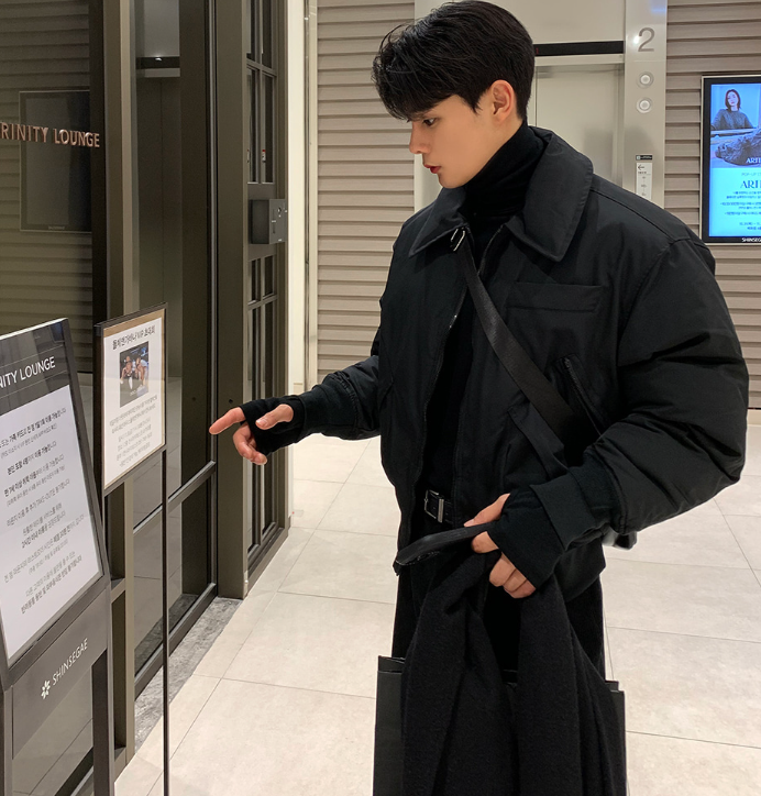 LOOKPLE（ルックプル）の「 Billy Flight Two-Way Overfit Cropped Padded Jumper（Jackets/Outerwear）」