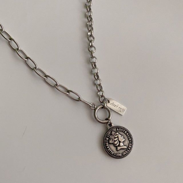 ezs Peso Coin Two Way Necklace