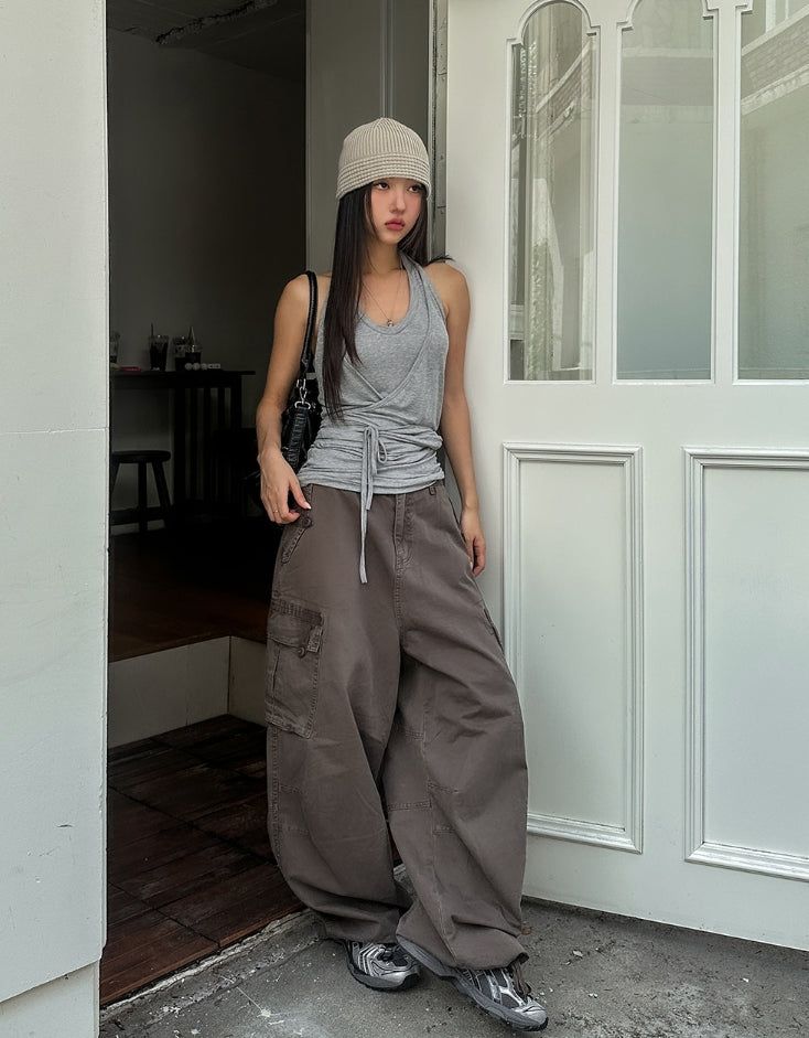 Heid Halter Layer Long Sleeveless