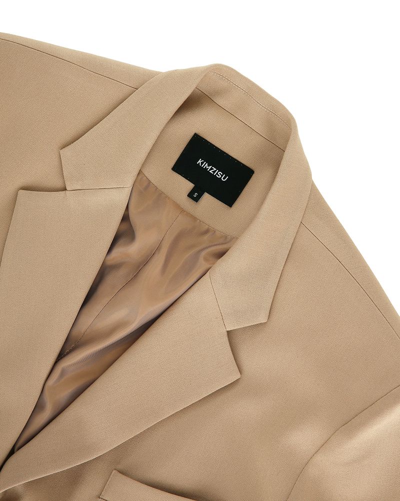 DOZI - Pinched Tailored Jacket _ Beige