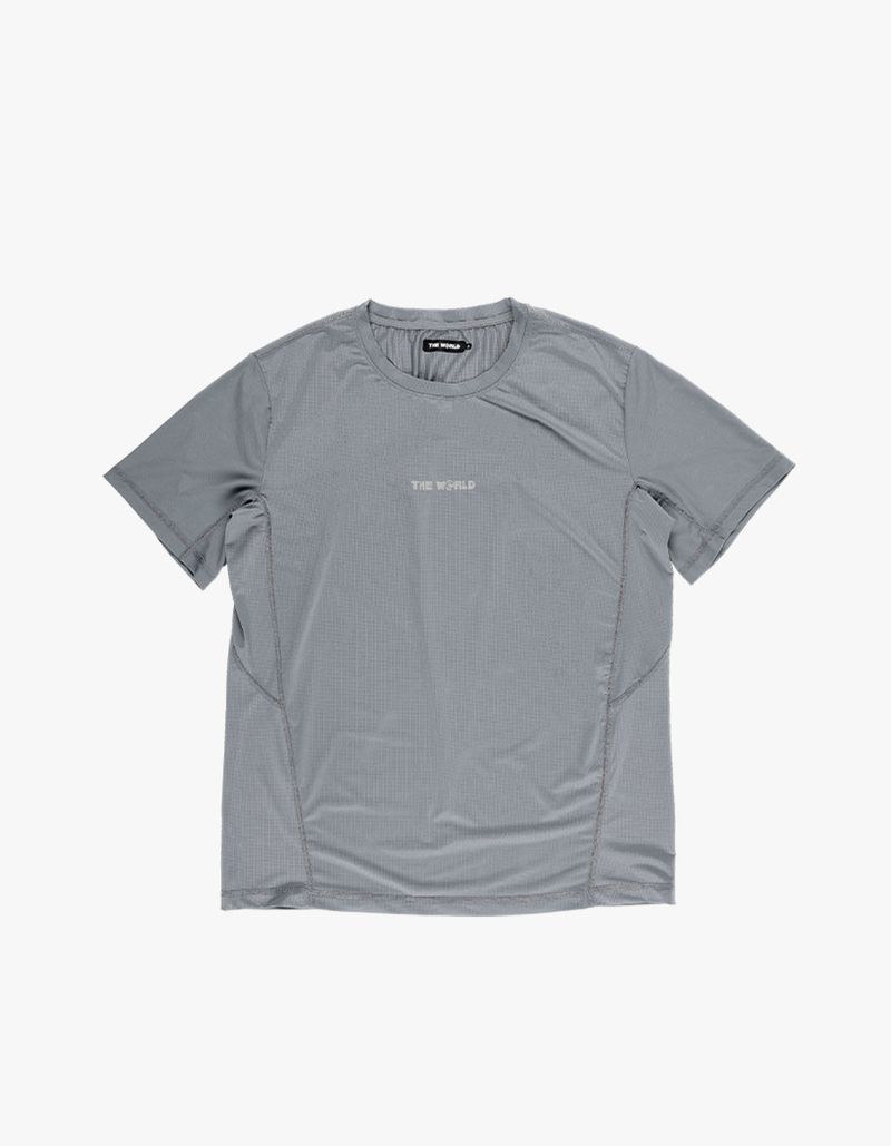 thewarld（ザワールド）の「BASIC RUNNING TEE BLUE GRAY（Tops）」