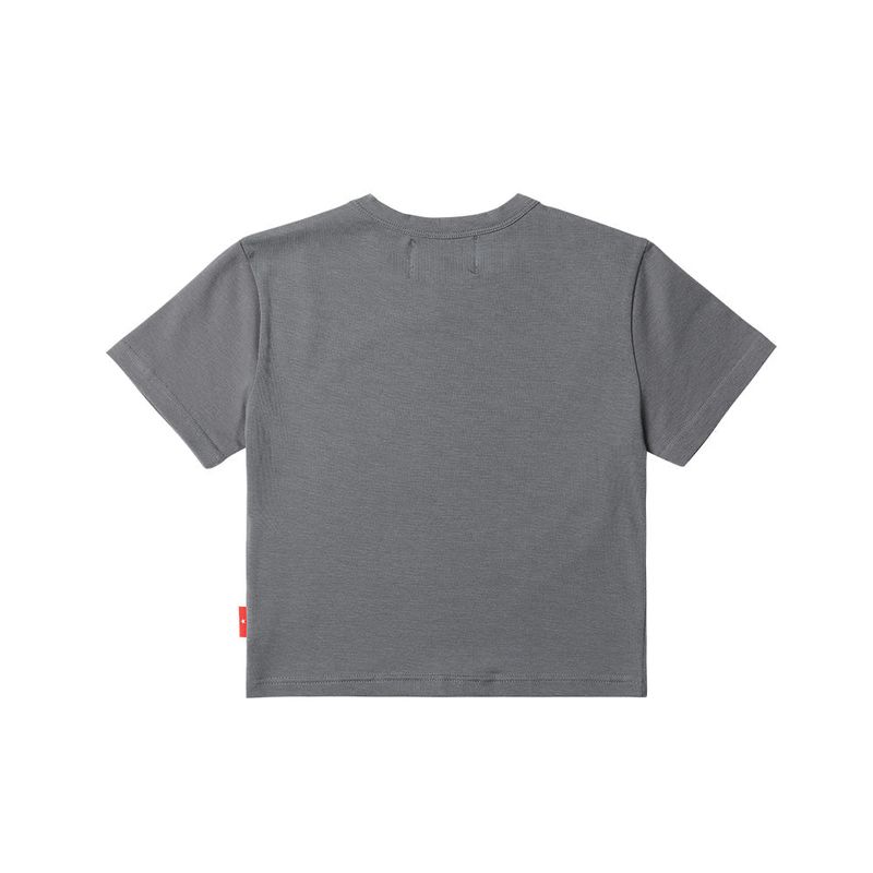 939 LOGO CROP TOP (GRAY)