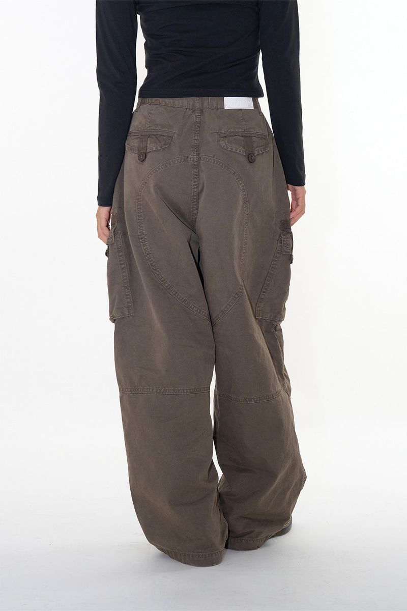 Tape dyeing cargo pants