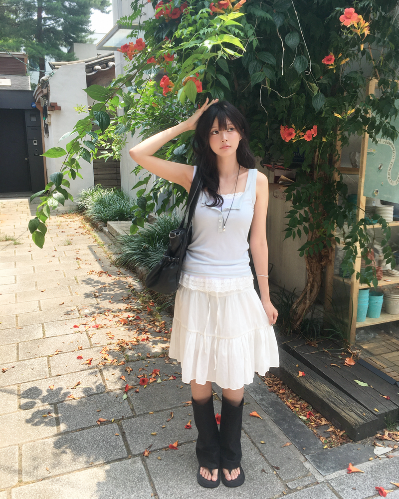 Cancan midi skirt