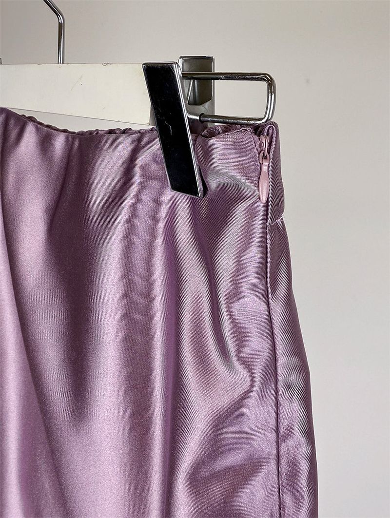 SATIN PEARL MINI SKIRT (3C)