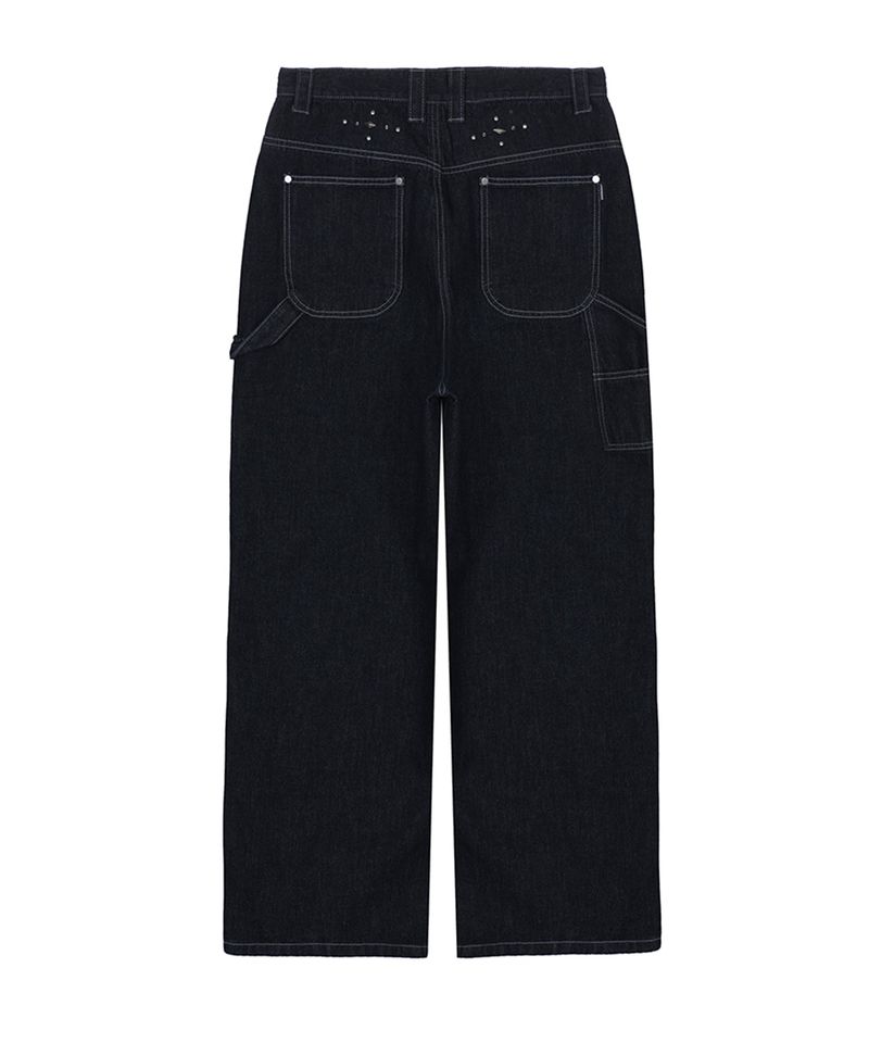 Stud Detail Carpenter Denim Pants_Indigo