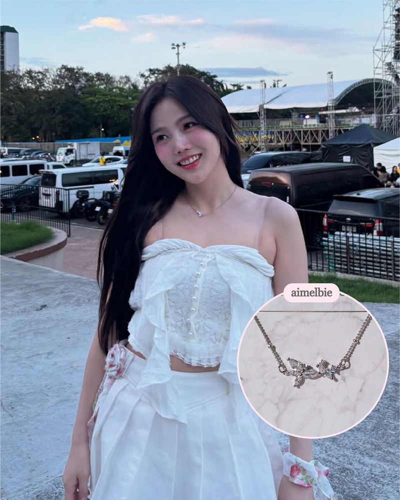 [Baby DONT Cry Yihyun Necklace/Anti-tarnish] Dreamy Crystal Semi Choker Necklace
