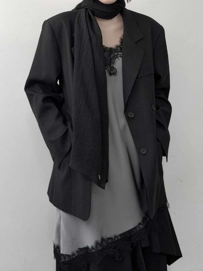 Pinble Stripe Pocket Wrap Jacket