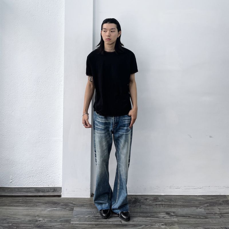 Ghost Fade Wide Jeans