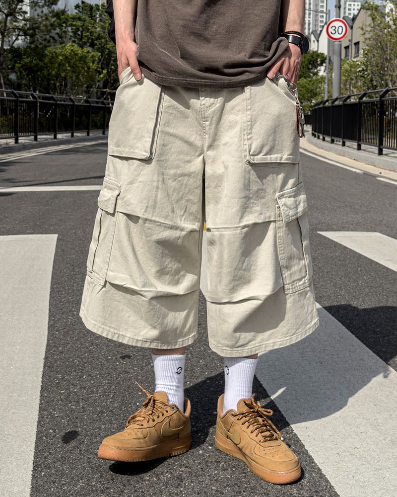 RUBINE 7‑PART CARGO BERMUDA PANTS