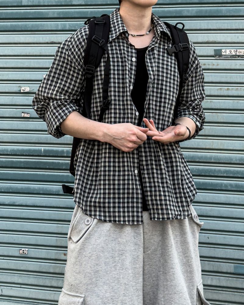 Focus Seersucker Check Shirt