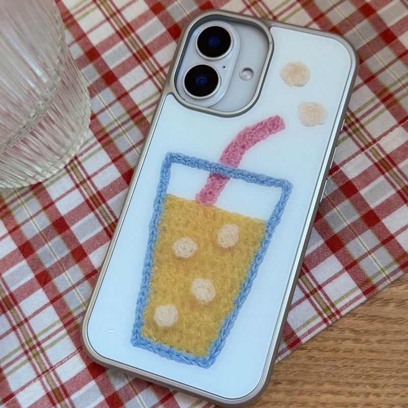 MOHAIRADE GLASS BUMPER CASE _ YELLOW