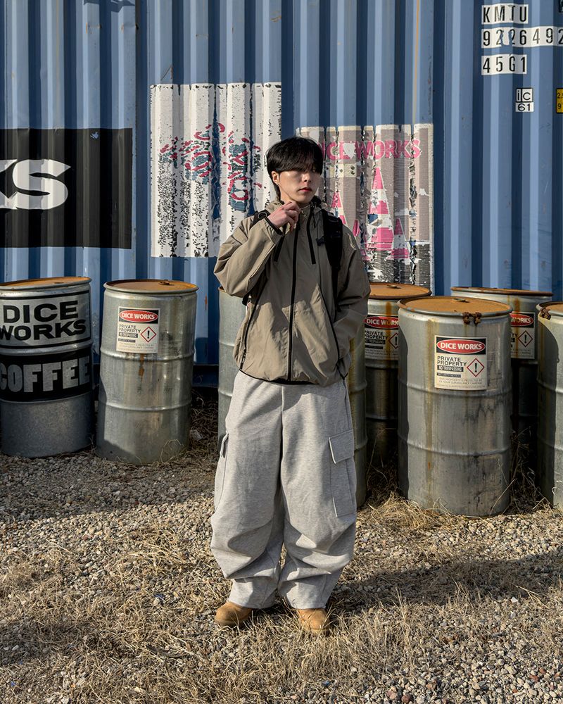 CALVET Zip-Up Hooded Windbreaker