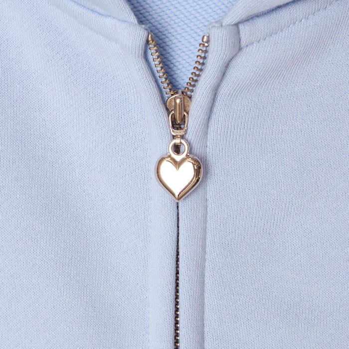 layerd ruffle hoodie_sky blue