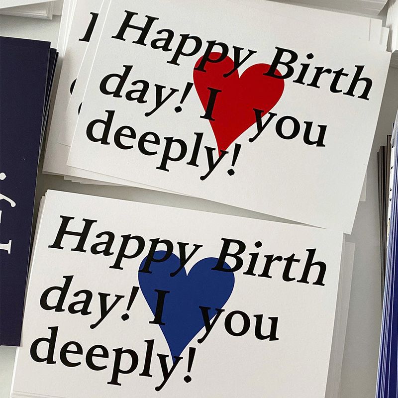AFTERNOONLIVE(アフタヌーンライブ)の「Happy birthday! I ♥ you deeply! Postcard (Classic Red)(Smartphone Accessories)」
