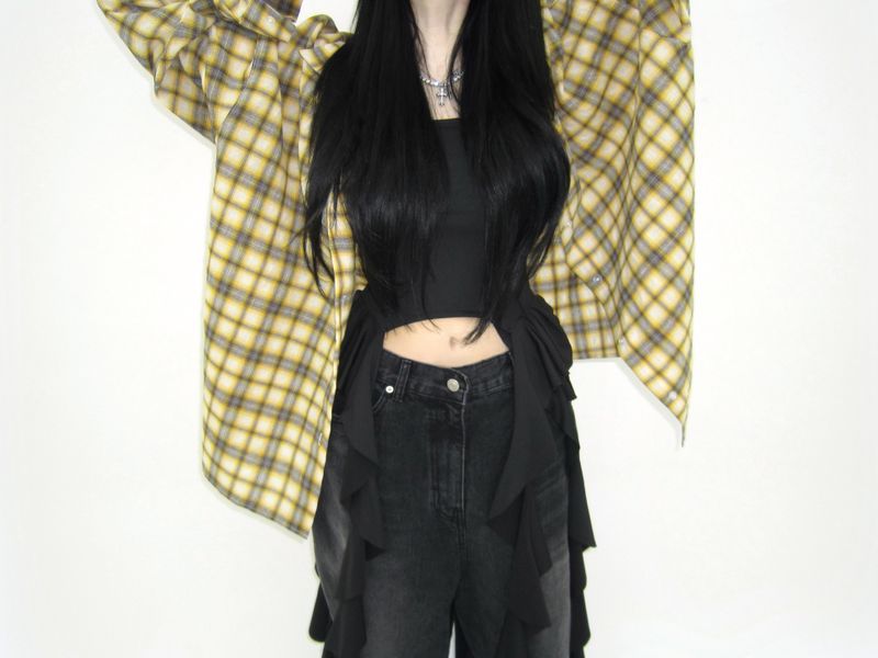 Linen checkered shirt