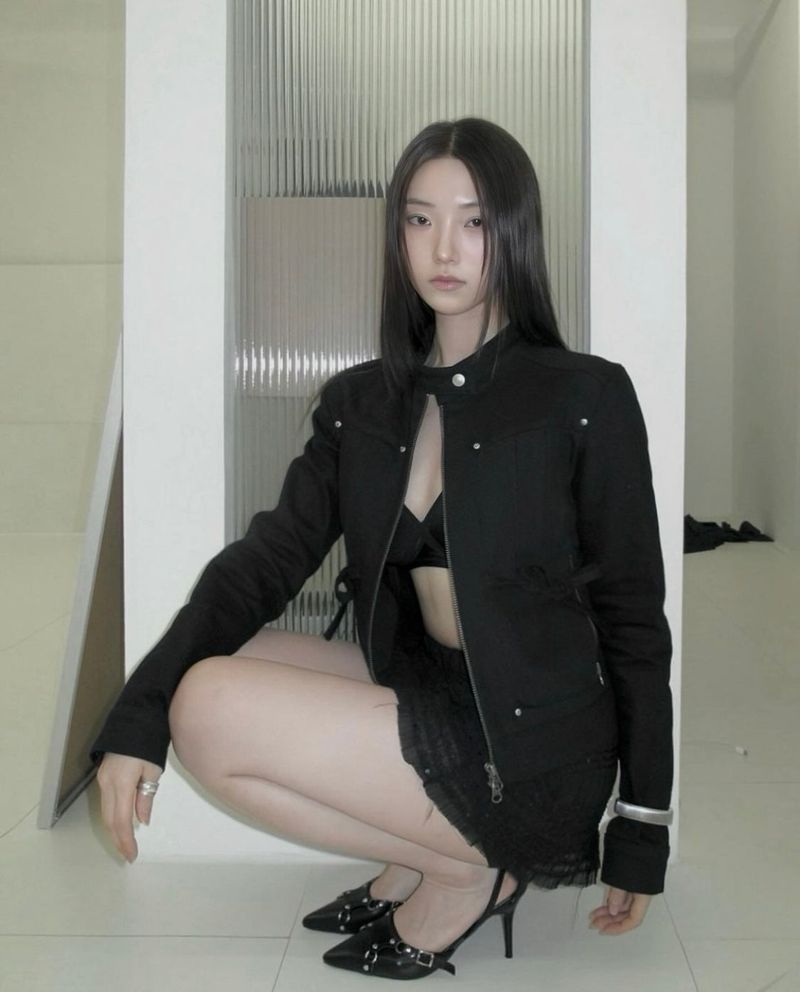 PINTUCK COTTON JACKET (BLACK)