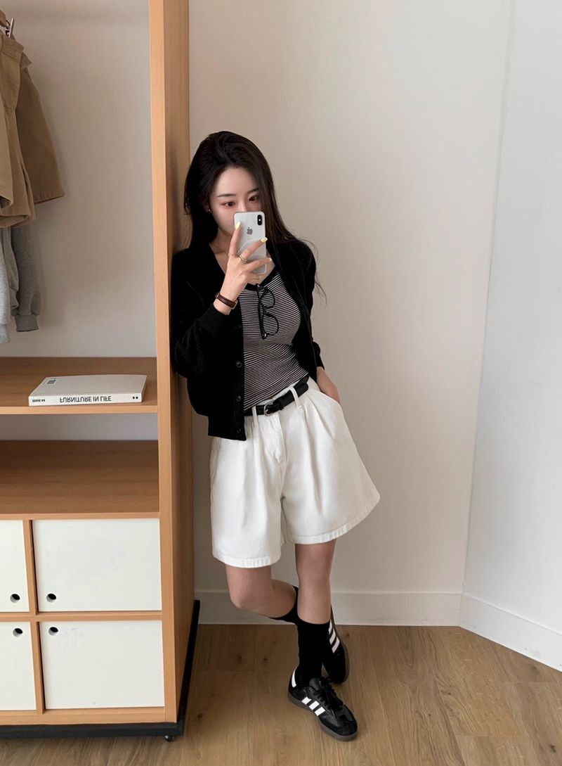 [MADE] Tweet, Pintack Cotton 5 Minute Shorts