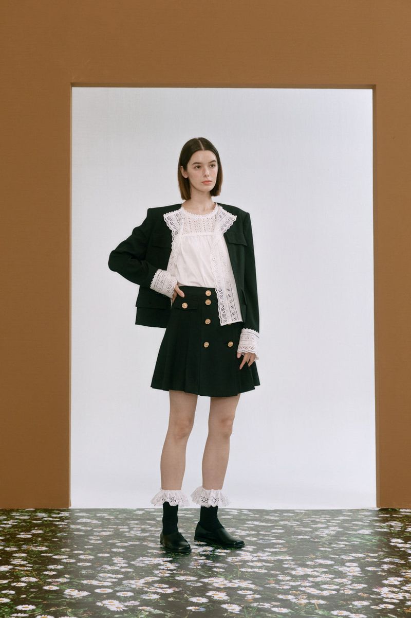 lace trimmed jacket