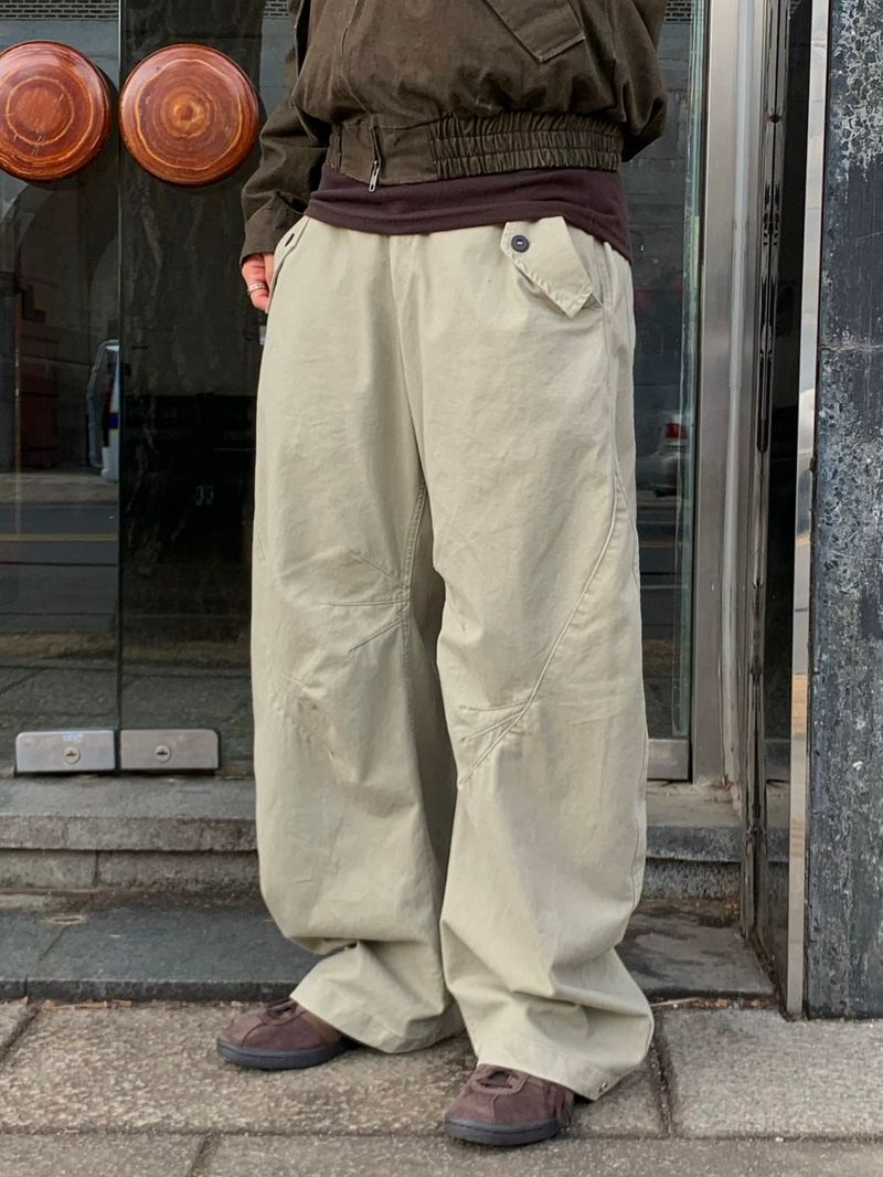 Arthur pin curved pants