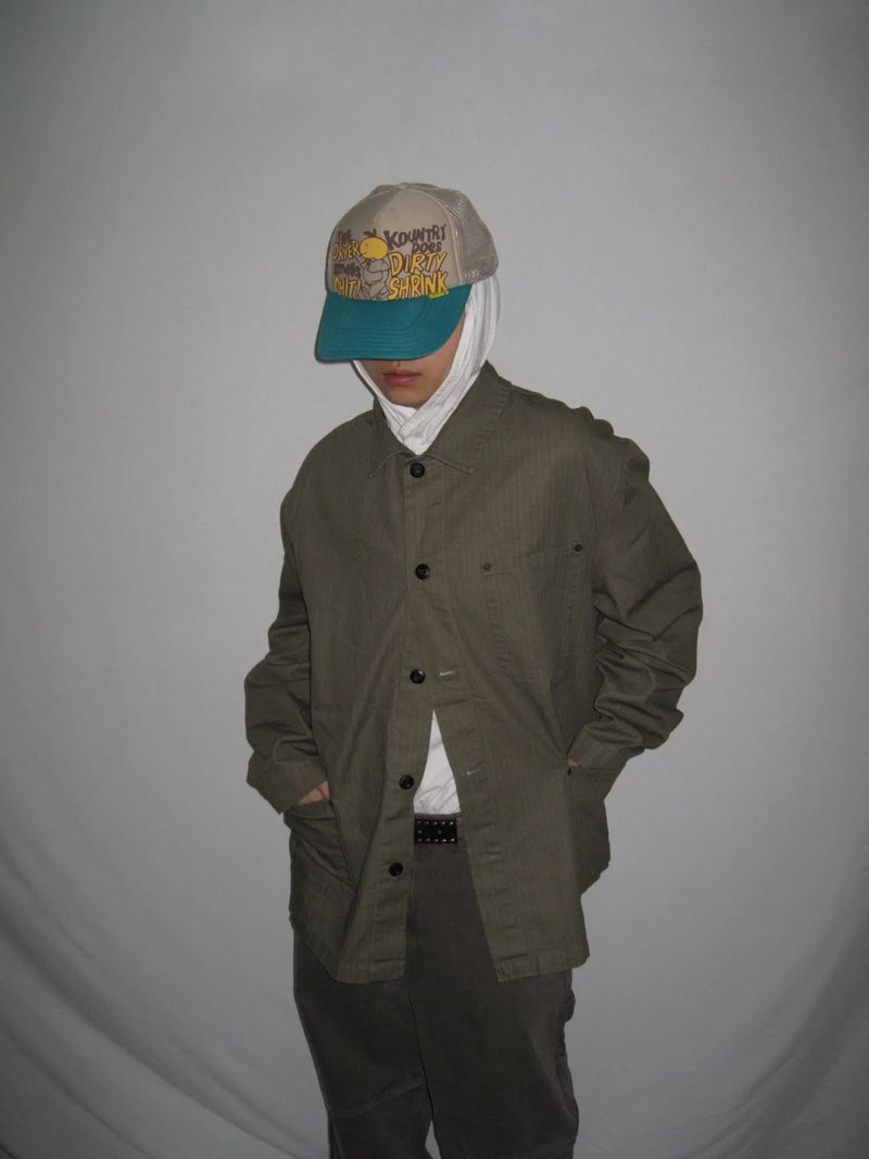 Herringbone French Work Field Jacket (2 Colors)