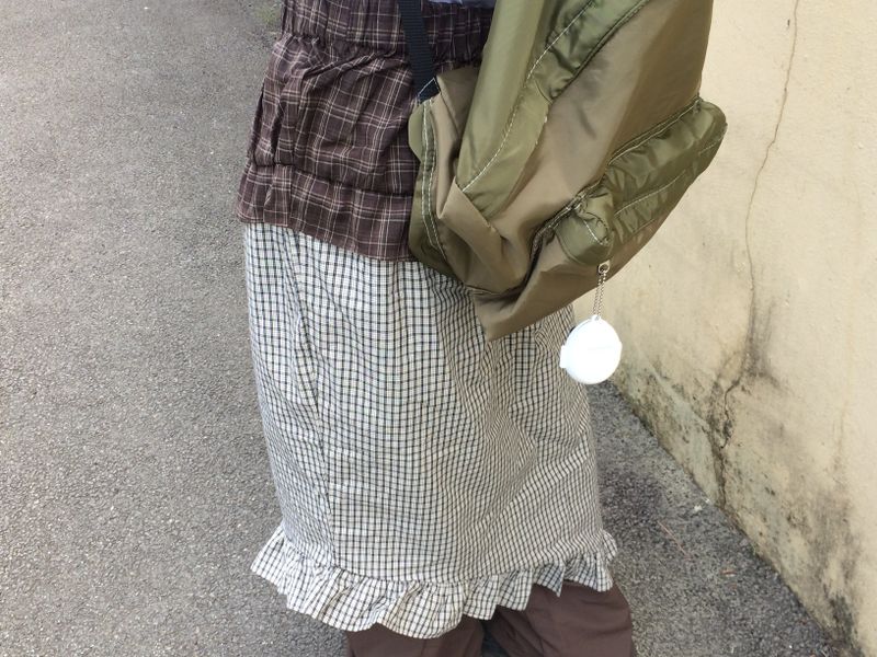 vintage two-tone backpack