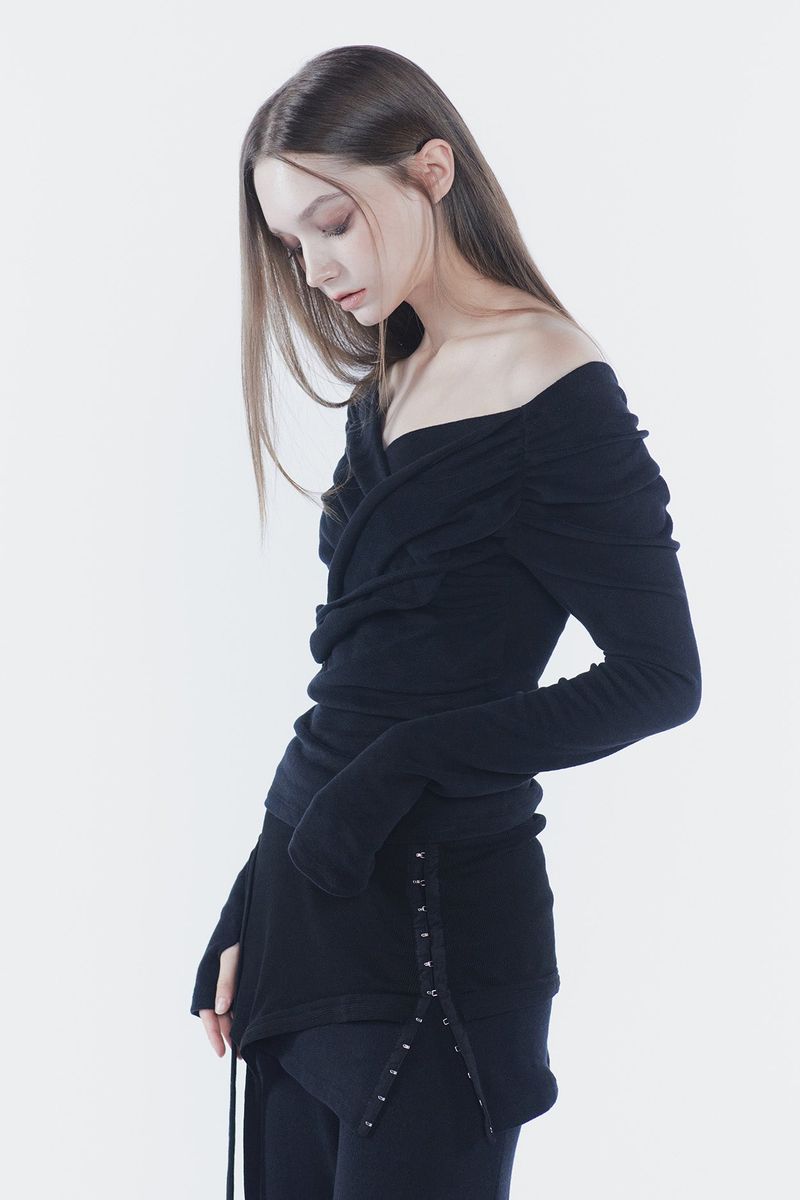 RUBY HOOK LAYERED PANTS black