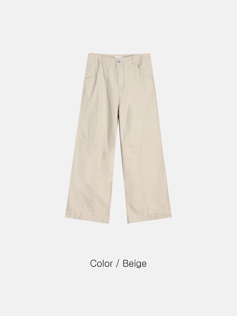 Cut line reverse pants