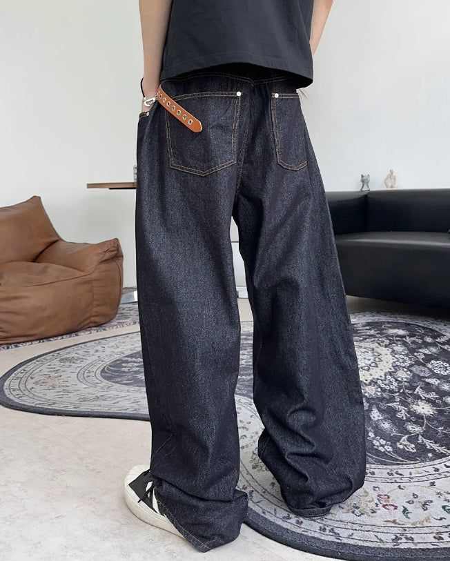 Ropel Summer Non-Faded Raw Denim Pants