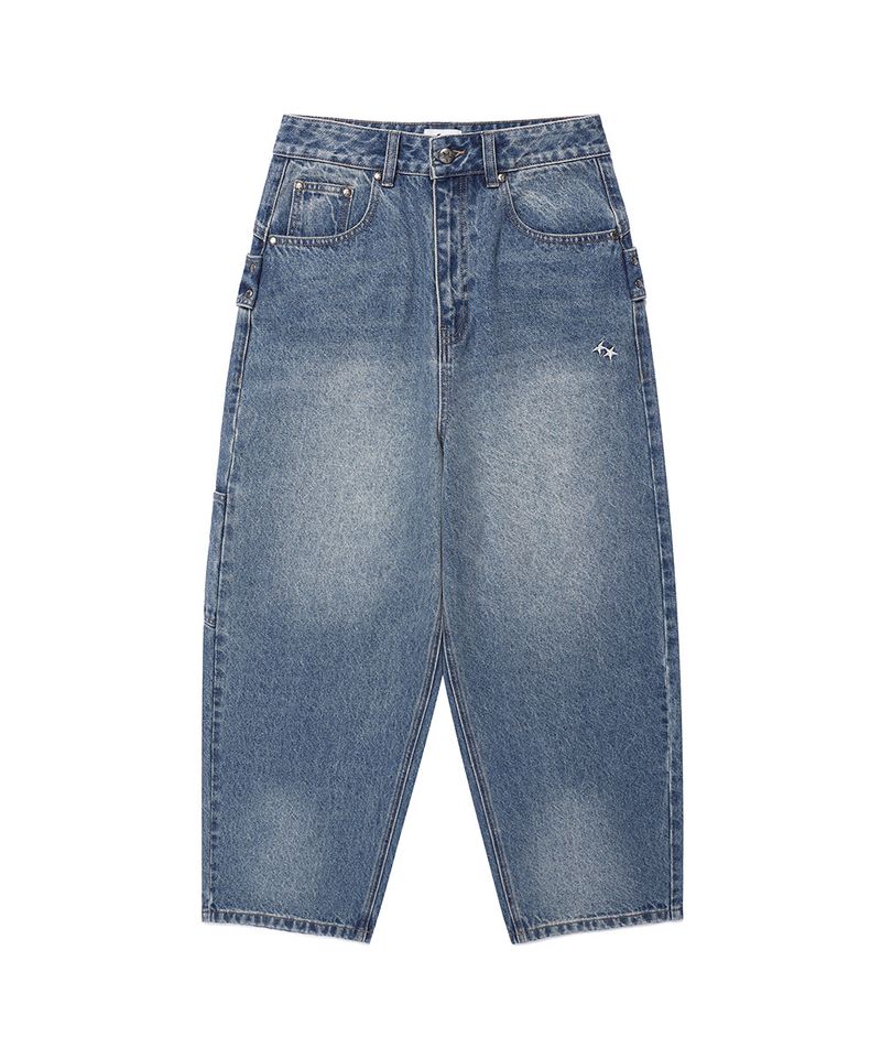 CINCH BACK CURVED DENIM PANTS BLUE(CV2GFFD110A)