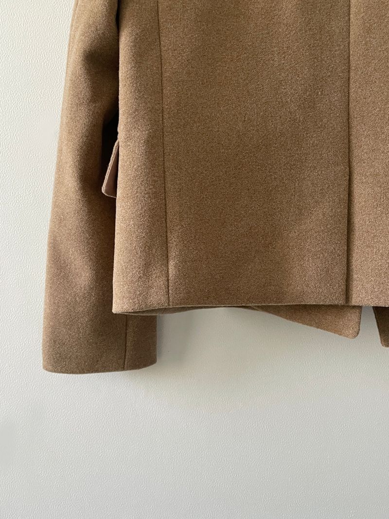Muse wool collar short coat