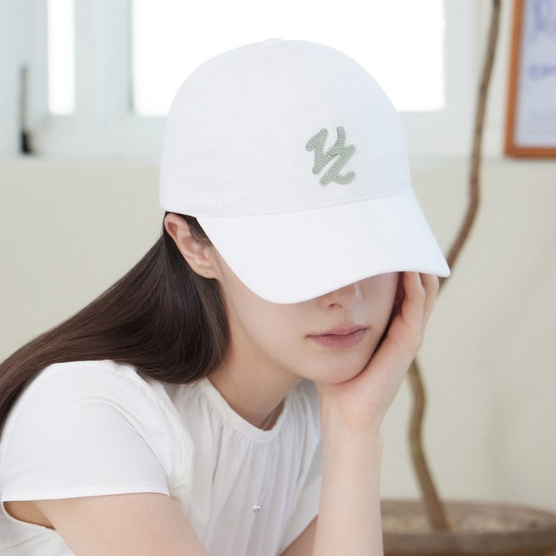Flow VZ Leather Patch Ball Cap White