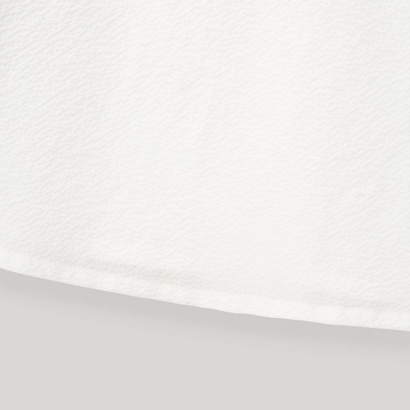 White Seersucker Ribbon Blouse