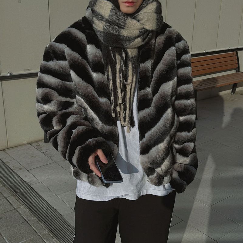 [Premium] Leopard Wave Fur Jumper (2color)