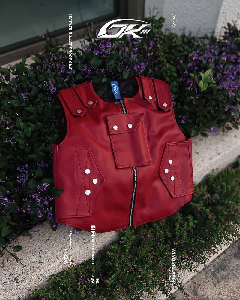 LEATHER BULLETPROOF GILE (Red)